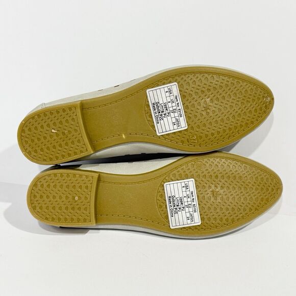 Rominz Women's Flats Shoes Comfortable Grey PU Leather Ballet Flats Size 6 - Picture 10 of 16